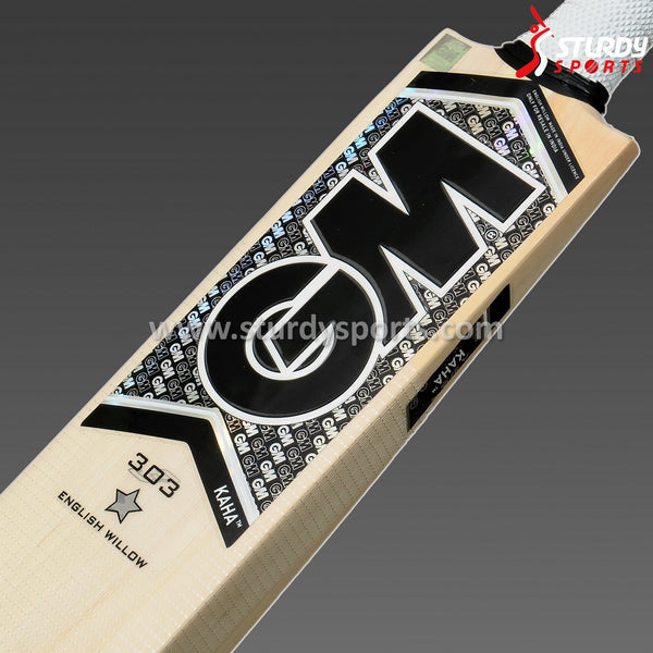 GM Kaha 303 Cricket Bat - Small Men - English Willow - Youth / Boys - GM - Sturdy Sports