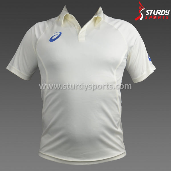 Asics Short Sleeve Cream Shirt (Mens) - Cream Shirt - ASICS - Sturdy Sports