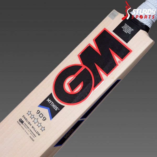 GM Mythos 909 Cricket Bat - Small Men - English Willow - Youth / Boys - GM - Sturdy Sports