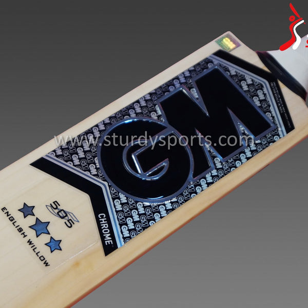 GM Chrome 505 Cricket Bat - Senior - English Willow - Mens (SH) - GM - Sturdy Sports