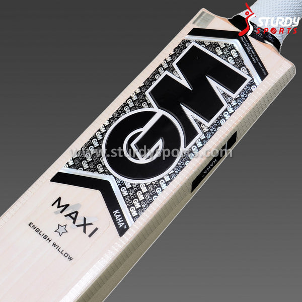 GM Kaha Maxi Cricket Bat - Senior - English Willow - Mens (SH) - GM - Sturdy Sports