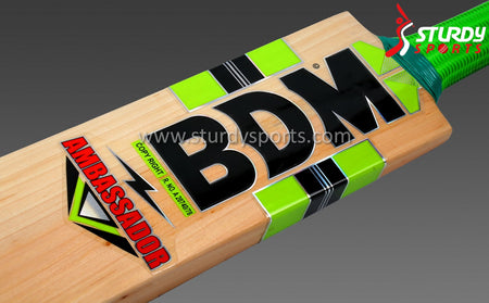 BDM Ambassador Cricket Bat - Senior - English Willow - Mens (SH) - BDM - Sturdy Sports