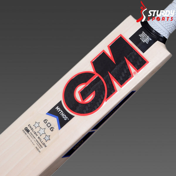 GM Mythos 606 Cricket Bat - Small Men - English Willow - Youth / Boys - GM - Sturdy Sports