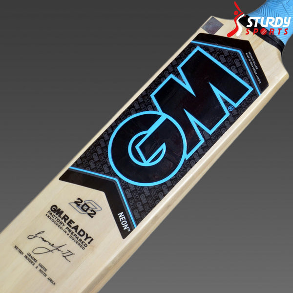 GM Neon 202 Kashmir Willow Bat (Size3) - Kashmiri Willow - Youth / Boys - GM - Sturdy Sports