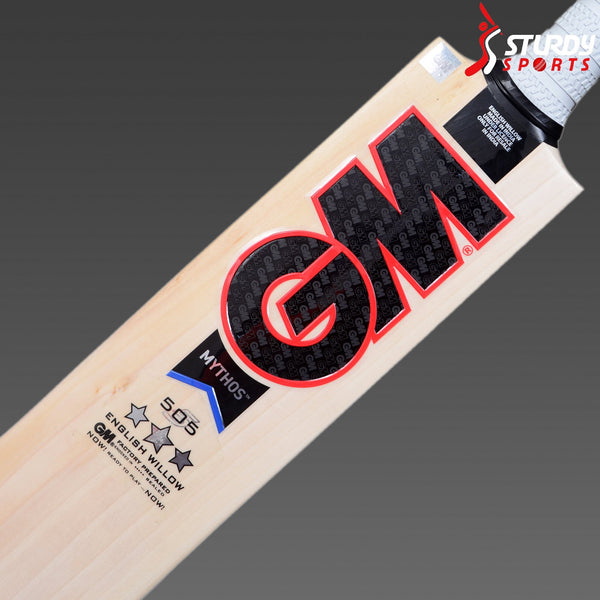 GM Mythos 505 Cricket Bat - Senior - English Willow - Mens (SH) - GM - Sturdy Sports