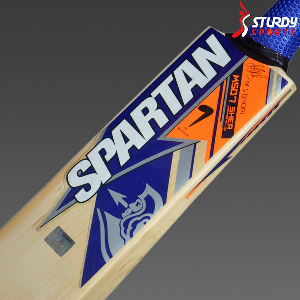 Spartan MSD 7 Sher Kashmir Willow Bat (Size 5) - Kashmiri Willow - Youth / Boys - Spartan - Sturdy Sports