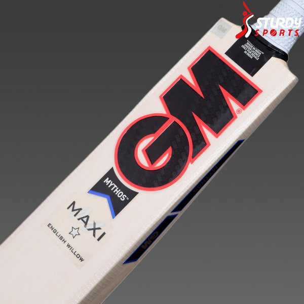 GM Mythos Maxi Cricket Bat - Harrow - English Willow - Youth / Boys - GM - Sturdy Sports