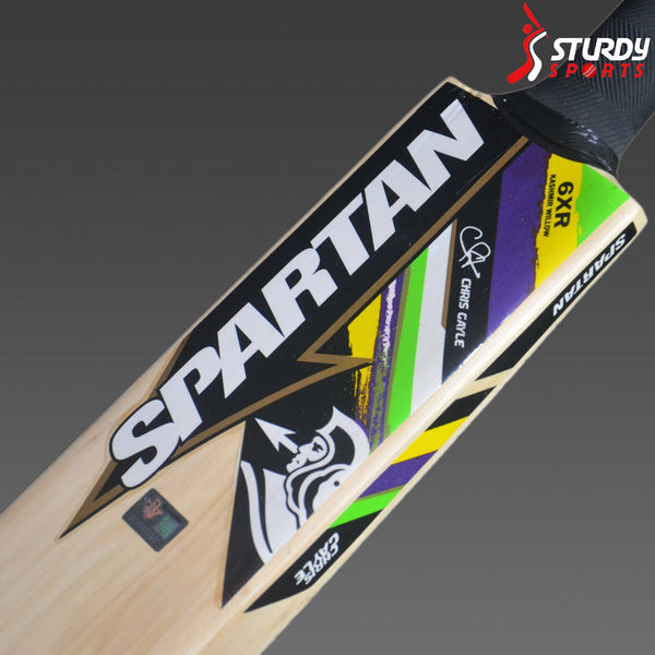 Spartan Chris Gayle 6XR Kashmir Willow Bat (SH) - Kashmiri Willow - Mens (SH) - Spartan - Sturdy Sports