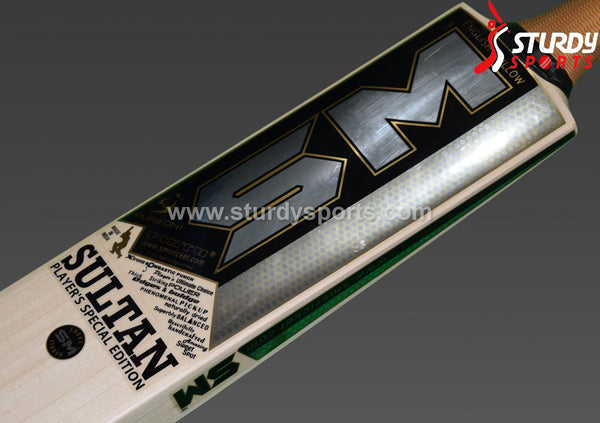 SM Sultan Cricket Bat - Senior - English Willow - Mens (SH) - SM - Sturdy Sports