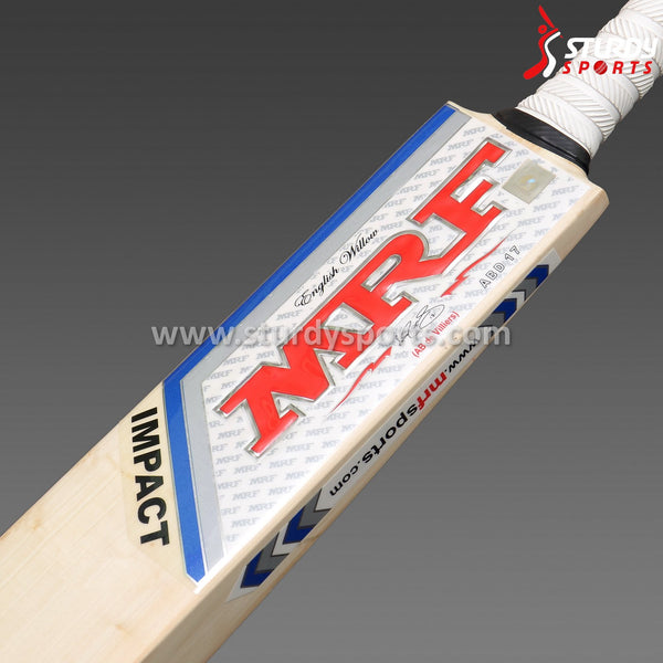 MRF AB DE Villiers Impact Cricket Bat - Senior - English Willow - Mens (SH) - MRF - Sturdy Sports