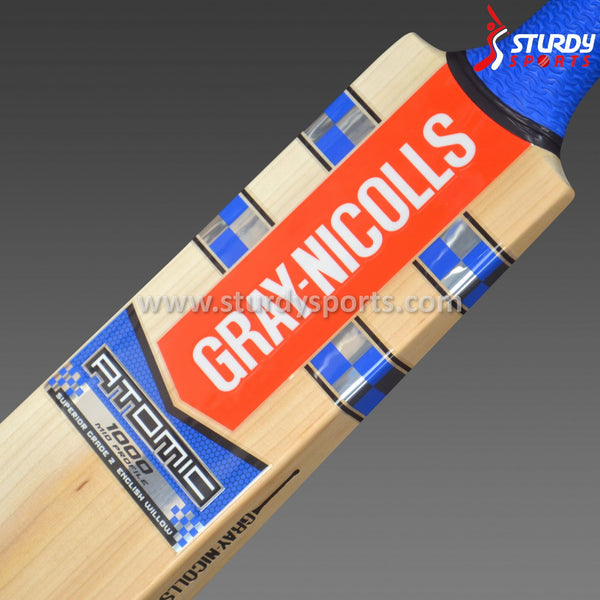 Gray Nicolls Atomic 1000 Cricket Bat - Senior - English Willow - Mens (SH) - Gray Nicolls - Sturdy Sports