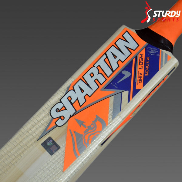 Spartan MSD 7 King Kashmir Willow Bat (Size 4) - Kashmiri Willow - Youth / Boys - Spartan - Sturdy Sports