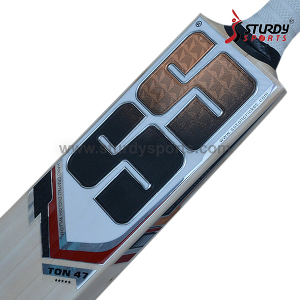 SS Ton 47 Cricket Bat LB/LH - Senior - English Willow - Mens (LB/LH) - SS - Sturdy Sports