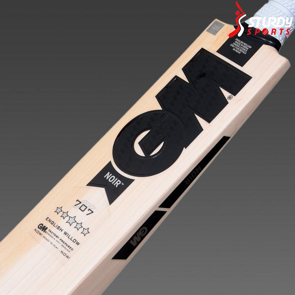 GM Noir 707 Cricket Bat - Senior - English Willow - Mens (SH) - GM - Sturdy Sports