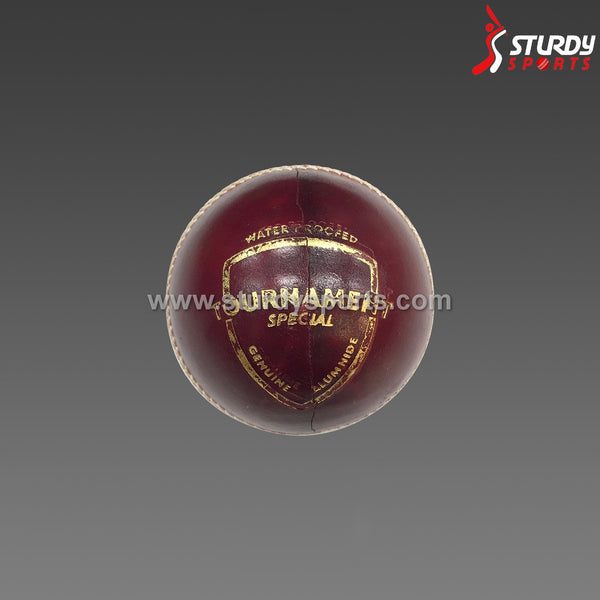 SG Tournament Special Red - 4 piece Ball (Senior) - 4 Piece Leather Ball - SG - Sturdy Sports