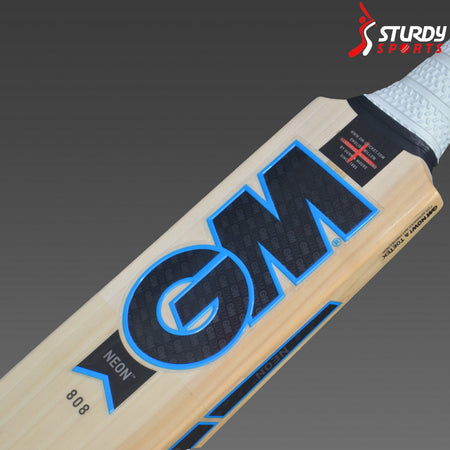 GM Neon L540 DXM 808 19/20 Cricket Bat - Senior - English Willow - Mens (SH) - GM - Sturdy Sports