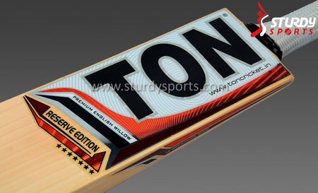 TON Reserve Edition Cricket Bat - Size 4 - English Willow - Youth / Boys - TON - Sturdy Sports