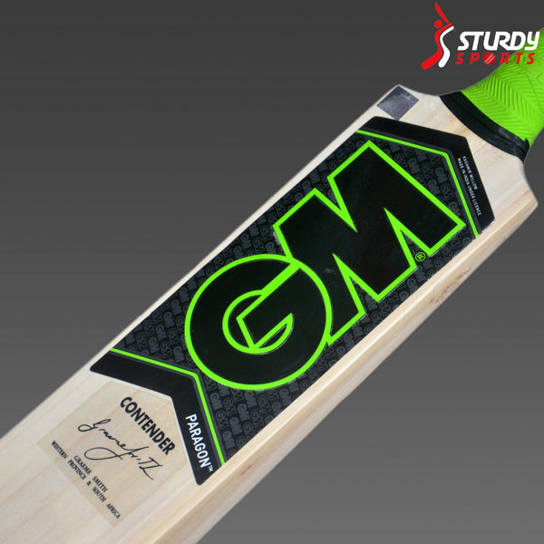 GM Paragon Contender Kashmir Willow Bat (Size 4) - Kashmiri Willow - Youth / Boys - GM - Sturdy Sports