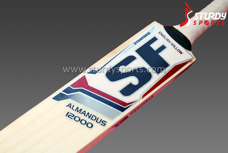 SF Almandus 12000 Cricket Bat - Senior - English Willow - Mens (SH) - SF - Sturdy Sports