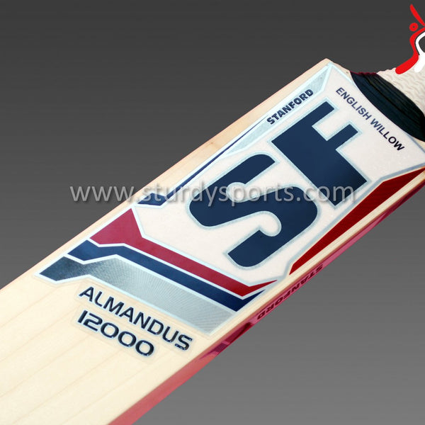 SF Almandus 12000 Cricket Bat - Senior - English Willow - Mens (SH) - SF - Sturdy Sports