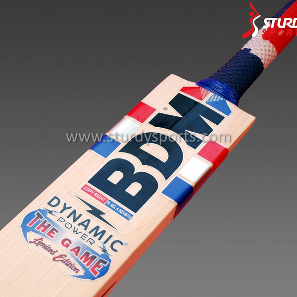 BDM Dynamic Power The Game LE Cricket Bat - Senior - English Willow - Mens (SH) - BDM - Sturdy Sports