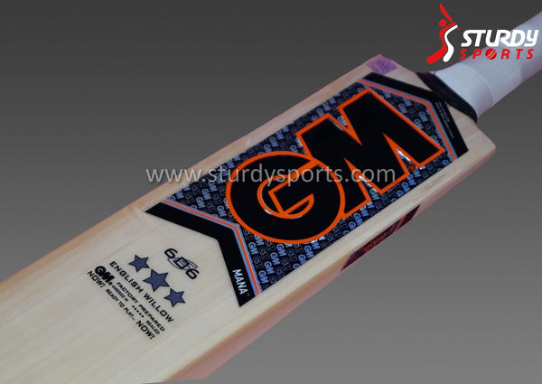 GM Mana 606 Cricket Bat - Small Men - English Willow - Youth / Boys - GM - Sturdy Sports