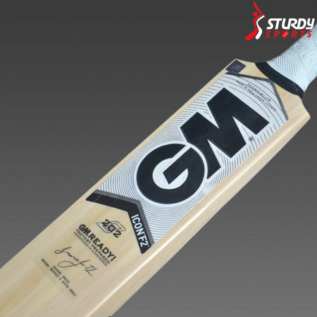 GM Icon 202 Kashmir Willow Bat (Size 5) - Kashmiri Willow - Youth / Boys - GM - Sturdy Sports