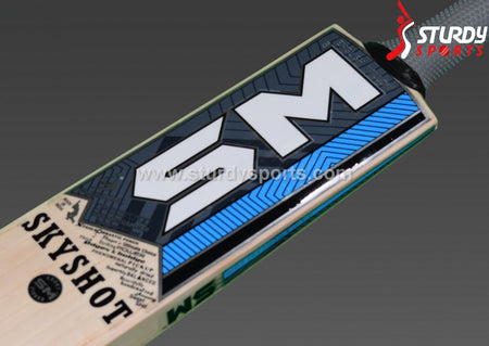 SM Sky Shot Cricket Bat - Senior - English Willow - Mens (SH) - SM - Sturdy Sports