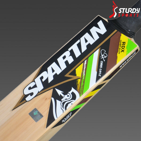 Spartan Chris Gayle RDX Kashmir Willow Bat (SH) - Kashmiri Willow - Mens (SH) - Spartan - Sturdy Sports