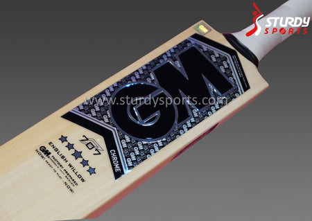 GM Chrome 707 Cricket Bat - Senior - English Willow - Mens (SH) - GM - Sturdy Sports