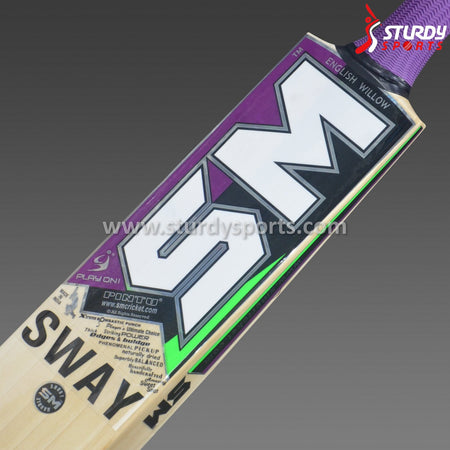 SM Sway Cricket Bat - Senior - English Willow - Mens (SH) - SM - Sturdy Sports