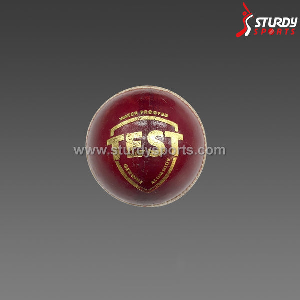 SG Test Red - 4 piece Ball (Senior) - 4 Piece Leather Ball - SG - Sturdy Sports