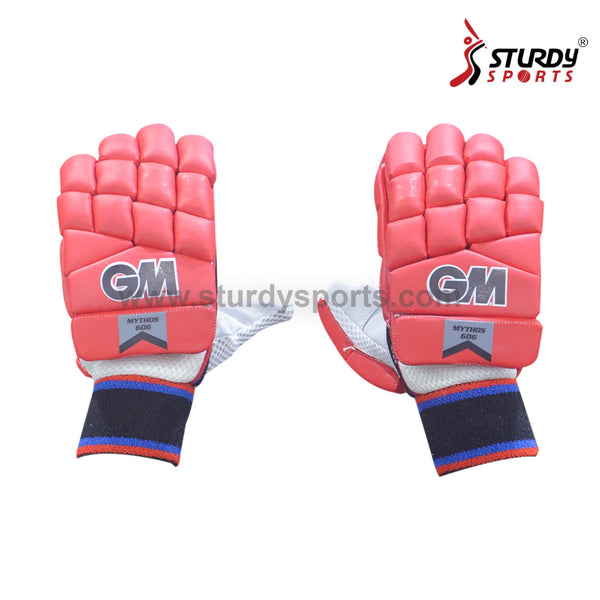 GM Mythos 606 Coloured Batting Gloves Red - Mens - Batting Gloves - Mens - GM - Sturdy Sports