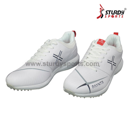 Payntr V Pimple Rubber Spikes Cricket Shoes - White - Rubber Spikes Shoes - Payntr - Sturdy Sports