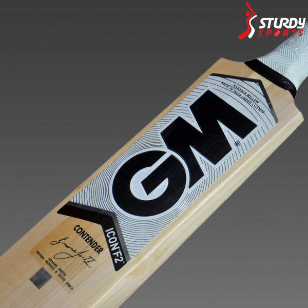 GM Icon Contender Kashmir Willow Bat (Size 5) - Kashmiri Willow - Youth / Boys - GM - Sturdy Sports