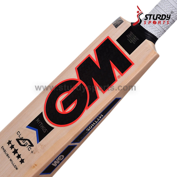 GM Mythos Classic Plus Cricket Bat - Senior - English Willow - Mens (SH) - GM - Sturdy Sports