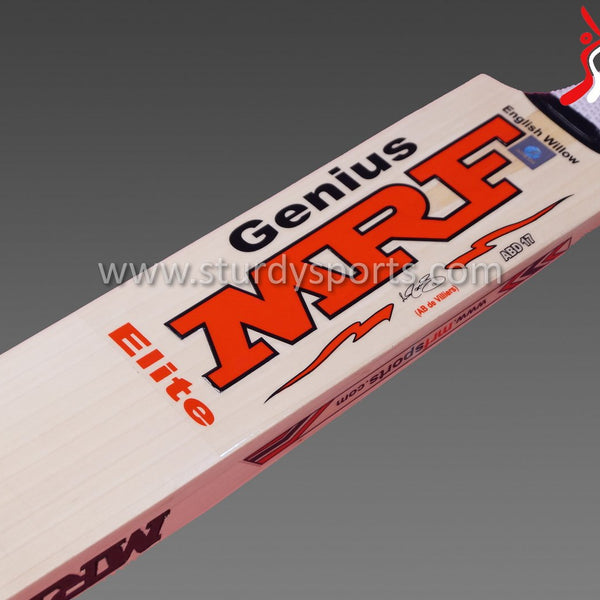 MRF AB DE Villiers Genius Elite Cricket Bat - Senior - English Willow - Mens (SH) - MRF - Sturdy Sports