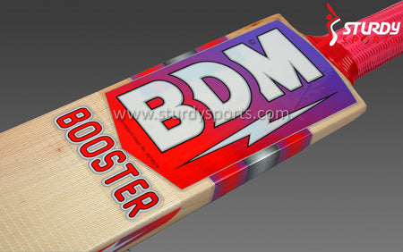 BDM Booster Cricket Bat - Senior - English Willow - Mens (SH) - BDM - Sturdy Sports