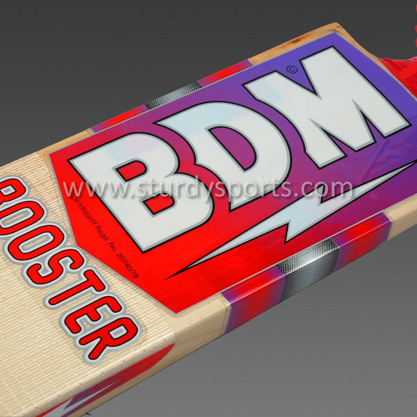 BDM Booster Cricket Bat - Senior - English Willow - Mens (SH) - BDM - Sturdy Sports