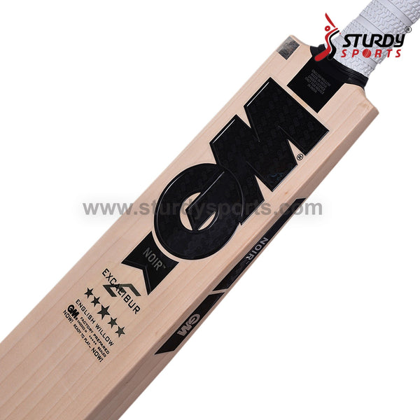 GM Noir Excalibur Cricket Bat - Senior - English Willow - Mens (SH) - GM - Sturdy Sports