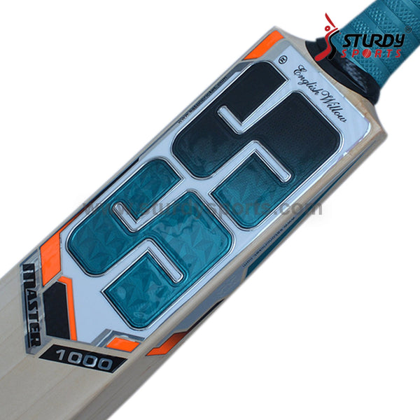 SS Master 1000 Cricket Bat - Senior - English Willow - Mens (SH) - SS - Sturdy Sports