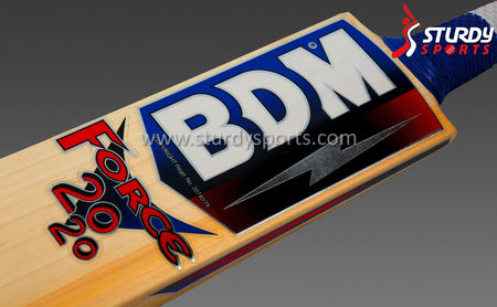 BDM Force 20/20 Cricket Bat - Senior - English Willow - Mens (SH) - BDM - Sturdy Sports