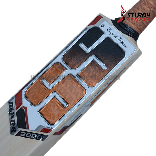 SS Master 2000 Cricket Bat - Senior - English Willow - Mens (SH) - SS - Sturdy Sports