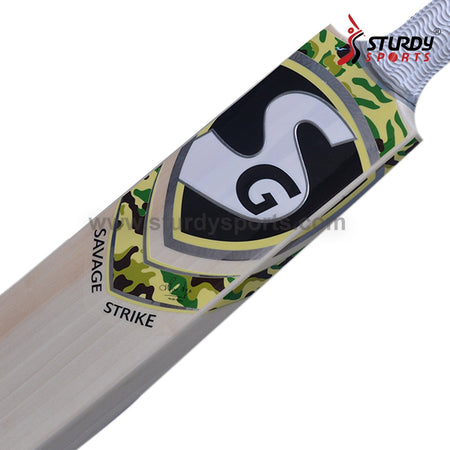 SG Savage Strike Cricket Bat - Senior - English Willow - Mens (SH) - SG - Sturdy Sports