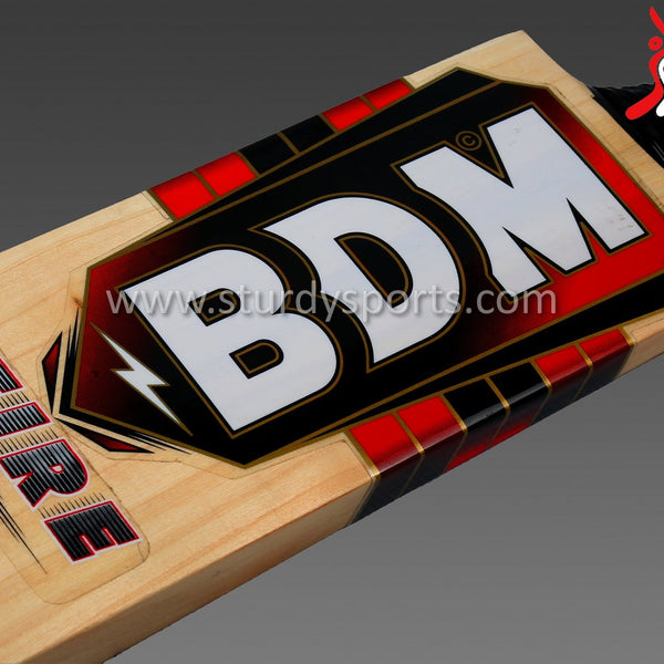 BDM Fire Cricket Bat - Senior - English Willow - Mens (SH) - BDM - Sturdy Sports