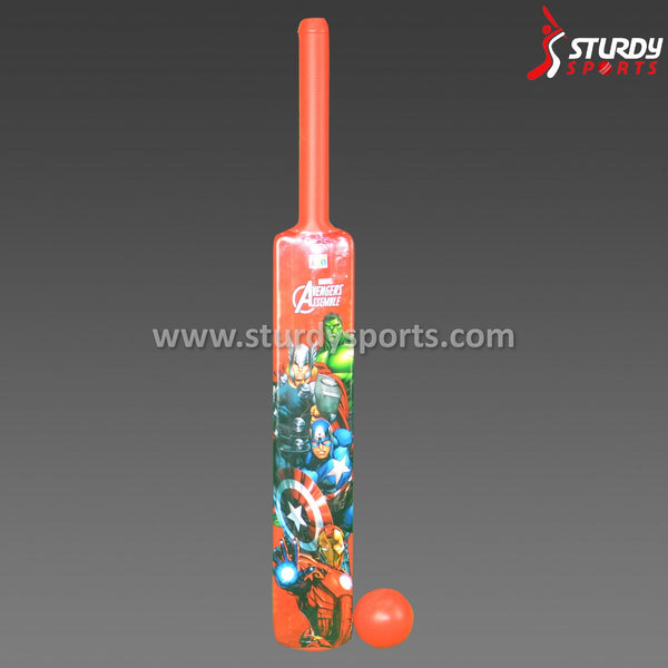 Avengers Junior Plastic Bat & Ball Set - Plastic Bat & Ball Set - Local - Sturdy Sports