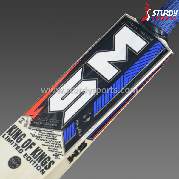 SM King of King Limited Edition Cricket Bat - Senior - English Willow - Mens (SH) - SM - Sturdy Sports