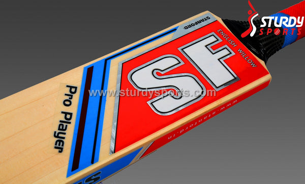 SF Pro Player Cricket Bat - Senior - English Willow - Mens (SH) - SF - Sturdy Sports