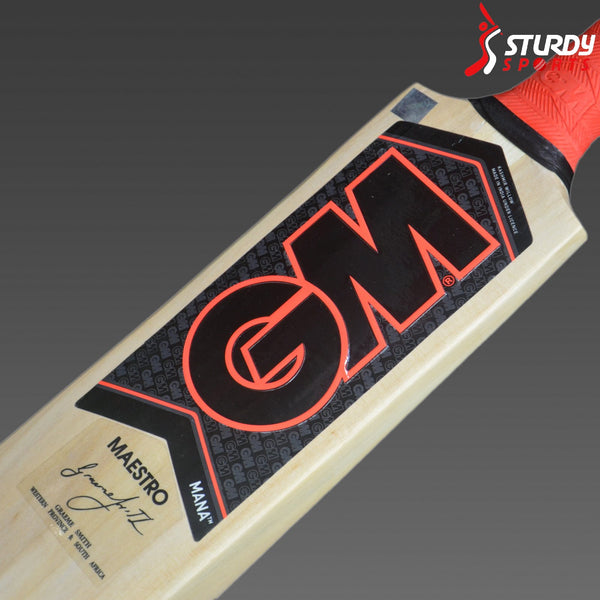 GM Mana Maestro Kashmir Willow Bat (SH) - Kashmiri Willow - Mens (SH) - GM - Sturdy Sports