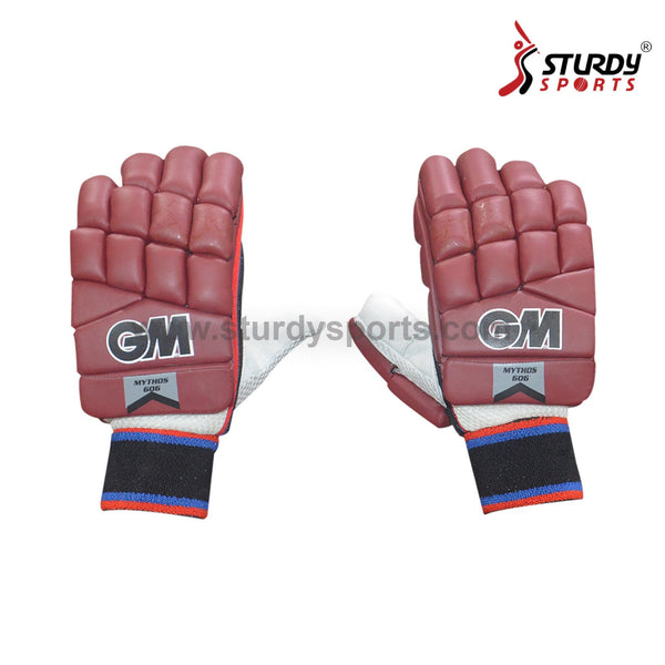 GM Mythos 606 Coloured Batting Gloves Maroon - Mens - Batting Gloves - Mens - GM - Sturdy Sports